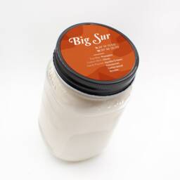 Big Sur -- Scented Soy Candle California Pumpkin Sugar Cinnamon Handmade Handpoured Mason Jar - thumbnail 4