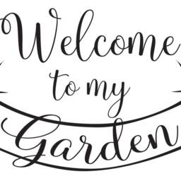 "Vinyl Wall Art Decal - ""Welcome To My Garden" - thumbnail 3