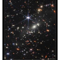 Framed James Webb Space Telescope Poster Print Wall Art Deep Field Smacs 0723 - thumbnail 2
