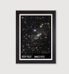 Framed James Webb Space Telescope Poster Print Wall Art Deep Field Smacs 0723 - thumbnail 1