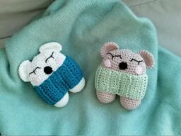 Ready Delivery Baby Polar Bear - Rattle