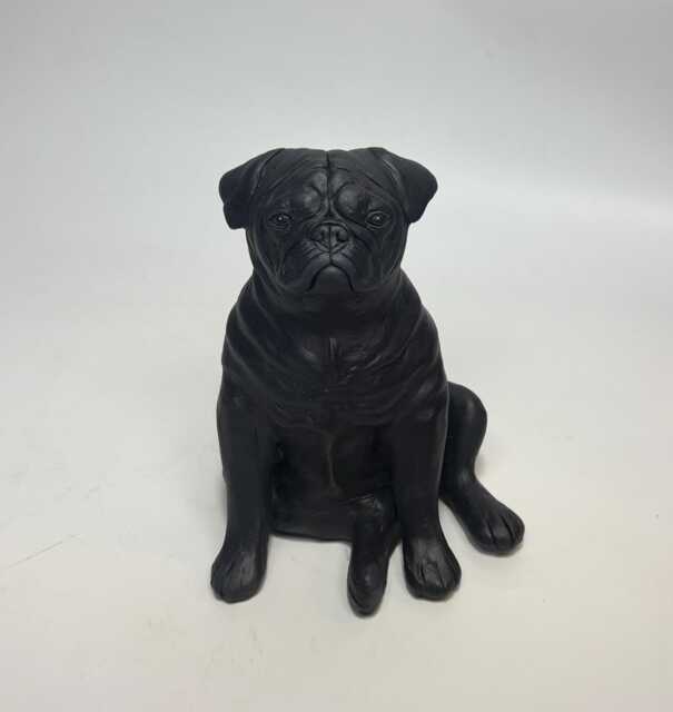 Pug Statue, Pet Memorial, Portrait Custom, Pug, Dog Portrait, Art, Gifts For Lovers, Clay Sculpture, Sculpture - image 1