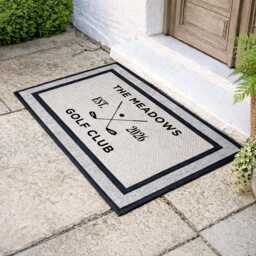 Custom Family Name Front Step Rug, All Season Entrance Mat - thumbnail 2