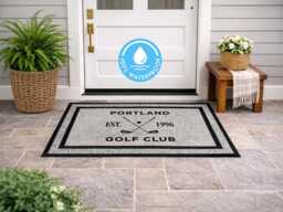 Custom Family Name Front Step Rug, All Season Entrance Mat