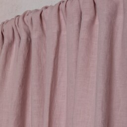 Linen Curtain-Linen Panel-Linen Drape in Dusty Pink Color-Washed Cunrtain-Rod Pocket - 4''(10cm-Width 55''(140cm Xcust.length - thumbnail 3