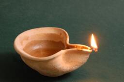 Advent Christmas Old Clay Oil Lamp Gift, Holy Land, Home Decor, Ancient Holy Candle, Sustainable Eco Candle Wick, Night Light Lamp