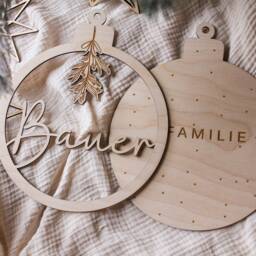 Personalized Christmas Ball, Decorations, Wooden Pendant, Tree Gifts For Children - thumbnail 4
