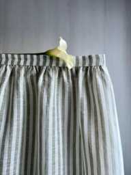 Vanity Skirt, Washed Linen Sink Or Desk Cover, Table Drape Bathroom Accent - Maggie