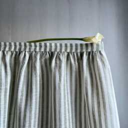 Vanity Skirt, Washed Linen Sink Or Desk Cover, Table Drape Bathroom Accent - Maggie - thumbnail 2
