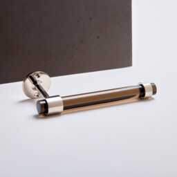 Smoke Lucite Toilet Paper Holder, Brass Mid Century Modern Bathroom Decor - thumbnail 3