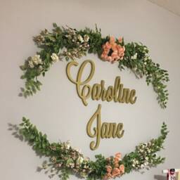 Glitter Nursery Wall Letters - Baby Girl Decor - Personalized Name - Wooden Hanging Letters - thumbnail 4