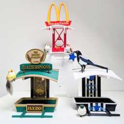 Featherspoons Fly Inn - Custom Name Bird Feeder Personalised 3D Printed Pub Style Quirky Garden Gift - thumbnail 4