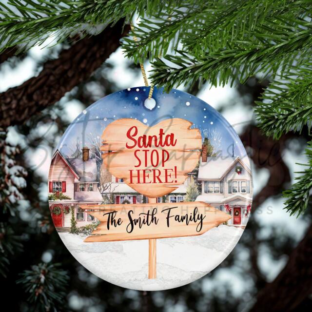 Personalised Christmas Decoration - Family Gift Custom Bauble Stocking Filler Eve Box