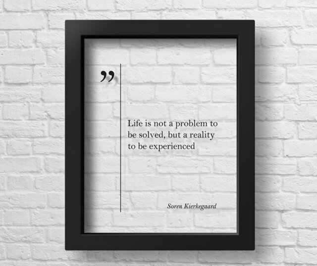 Transparent Soren Kierkegaard Quote Life Quotes Wall Art Print Great Poster Graduation Gift - image 1