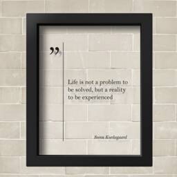 Transparent Soren Kierkegaard Quote Life Quotes Wall Art Print Great Poster Graduation Gift - thumbnail 2