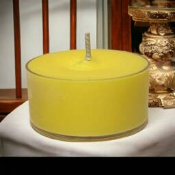 Lemon Pound Cake Soy Candle Tealights Rustic Home Fragrance - thumbnail 1