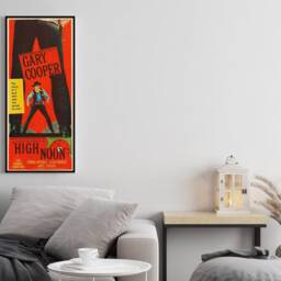 High Noon High Quality American Western Movie Wood Poster, Large Wall Art Prints, Birthday Anniversary Gift For Men & Women - thumbnail 3