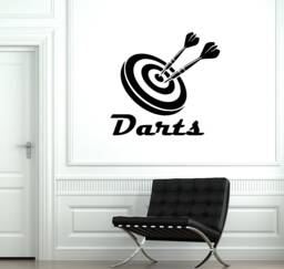 Darts Game Vinyl Wall Decal Cool Guaranteed Quality Decor Man Cave Stickers Mural - #2030Di - thumbnail 1
