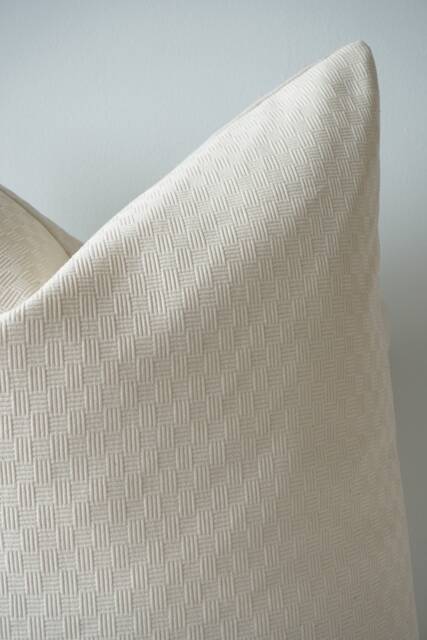 Neutral Striped Pillow Cover - image 1