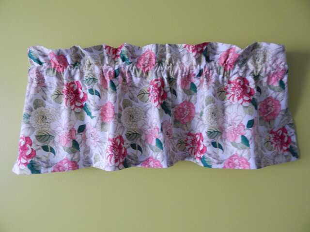 Spring/ Summer Kitchen Window Curtain Valance. Colors. Beautiful Quality Fabric. Kids Room/ /Bathroom /Harley Room - image 1