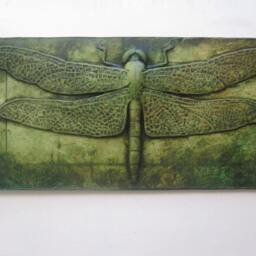 Dragonfly Ancient Egyption Style Wall Art - thumbnail 3