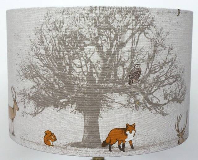 Forest Fox Lampshade UK Made Kids Lampshade Animal Shade Children's Lamp Woodland Stag Deer Lampshade - image 1