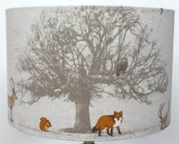 Forest Fox Lampshade UK Made Kids Lampshade Animal Shade Children's Lamp Woodland Stag Deer Lampshade