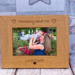 Personalised Photo Frame & L Daddy Me Mummy - thumbnail 3