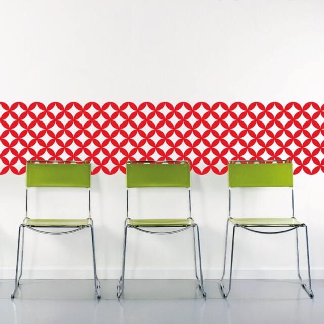 Moorish Circle Pattern Wall Decal - Modern Accent Decor - image 1