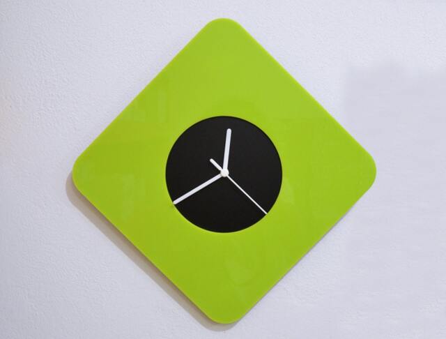 Simply Lime & Black - Wall Clock - image 1