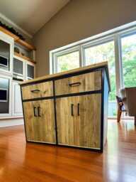 Kitchen Island Custom Made From Reclaimed Sustainable Timber - The Sainthill - thumbnail 1