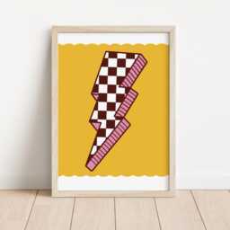 Girls Set Of Room Prints, Bright Retro Disco Themed Wall Print For Bedroom, Nursery Or Playroom - thumbnail 3
