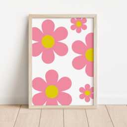 Girls Set Of Room Prints, Bright Retro Disco Themed Wall Print For Bedroom, Nursery Or Playroom - thumbnail 2