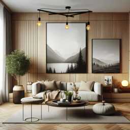 Asterisme Pendant Light 3 Bulbs Matte Black Industrial Pendant Modern Contemporary Design Fixture - thumbnail 2