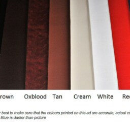 "2 Black Faux Leather Classic Cushions 16"" 18"" 20" - thumbnail 3