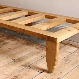 Solid Oak Boucl?? Day Bed - Luxury Handcrafted UK Furniture Home Decor - thumbnail 4