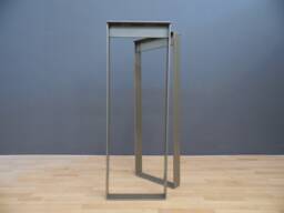 "Bar High Custom Metal Table Legs, 40""x14"" Height Steel Legs, Height 36"" To 40" - thumbnail 1