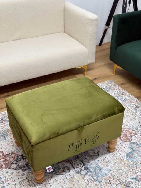 Eleanor Storage Ottoman Footstool Coffee Table Pouffe Bench Chesterfield Style - image 1