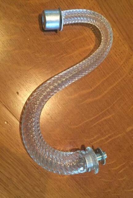 Arm, Spare Parts For Chandeliers, in Murano Blown Glass, Transparent
