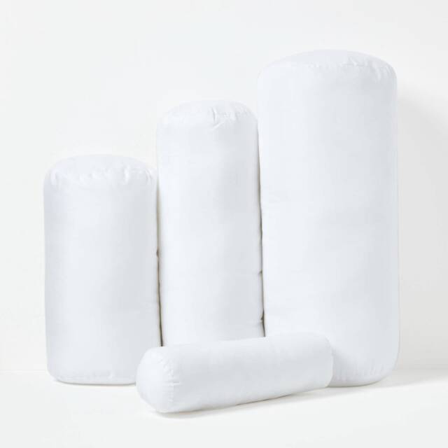 Luxury Down-Like Microfibre Bolster Cushion Pads Inner Inserts, British Handmade Round Pillow - Oeko-Tex Certified - image 1