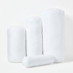 Luxury Down-Like Microfibre Bolster Cushion Pads Inner Inserts, British Handmade Round Pillow - Oeko-Tex Certified - thumbnail 1