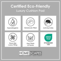 Luxury Down-Like Microfibre Bolster Cushion Pads Inner Inserts, British Handmade Round Pillow - Oeko-Tex Certified - thumbnail 2