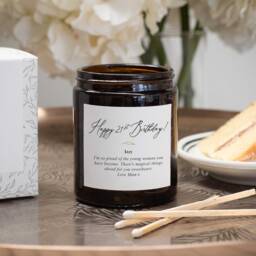 Personalised 21st Birthday Candle - Thoughtful, Unique, Gift - thumbnail 1