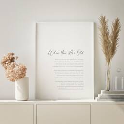 When You Are Old Print - William Butler Yeats Poem Romantic Wall Art Wedding Or Anniversary Gift Unframed - thumbnail 3