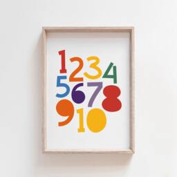 Set Of 3 Playroom Prints, Wall Art, Colourful Decor, Rainbow Girls Nursery Boys - thumbnail 3