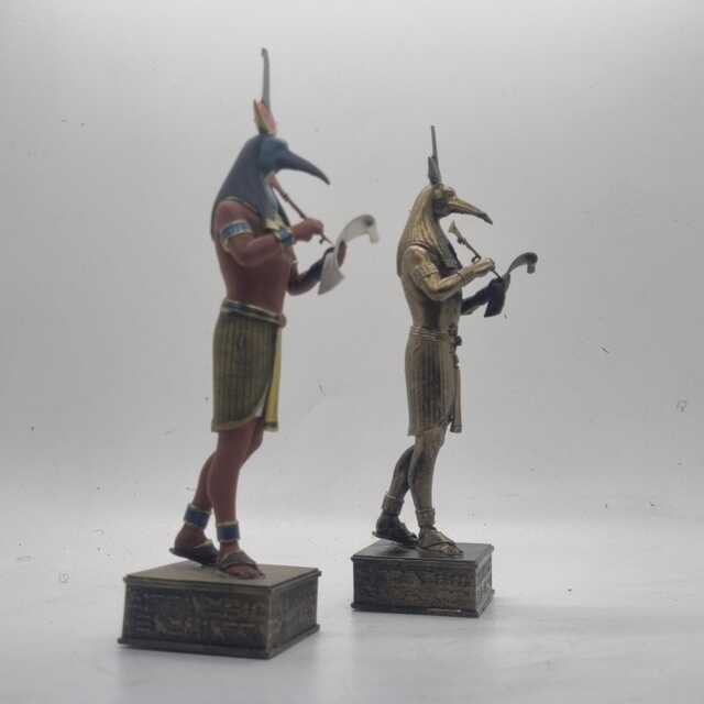 Thoth Statuette. 3D Printed Moon God Figurine, Egyptian Gods, Resin Statue, Ancient Deity Gift Idea, Animal Ornament, Ankh Symbol - image 1