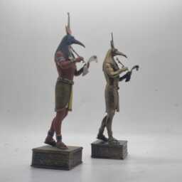 Thoth Statuette. 3D Printed Moon God Figurine, Egyptian Gods, Resin Statue, Ancient Deity Gift Idea, Animal Ornament, Ankh Symbol - thumbnail 1
