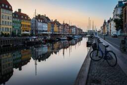 Copenhagen Photo, Nyhavn Photography, Canal Decor, Denmark Wall Art, Canvas - thumbnail 1