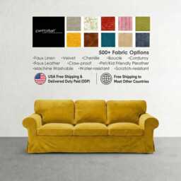 Ektorp 3 Seat Sofa Cover, Custom Made To Fit Seat Sofa, Slipcover, Replacement