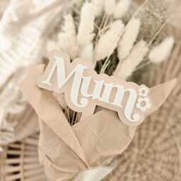 Personalised Wooden Plant Pick - Custom Name Flower Gift Tag - thumbnail 2